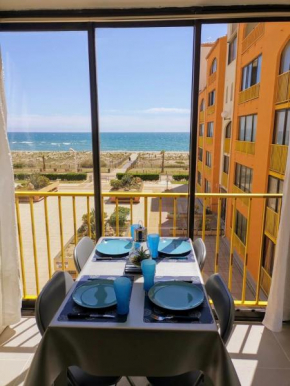 appartement vue mer,accès direct plage,fibre,clim,parking public gratuit
